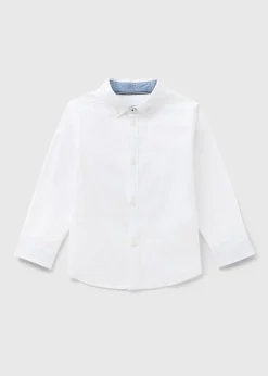 Boys White Long Sleeve Oxford Shirt (1-7yrs)
