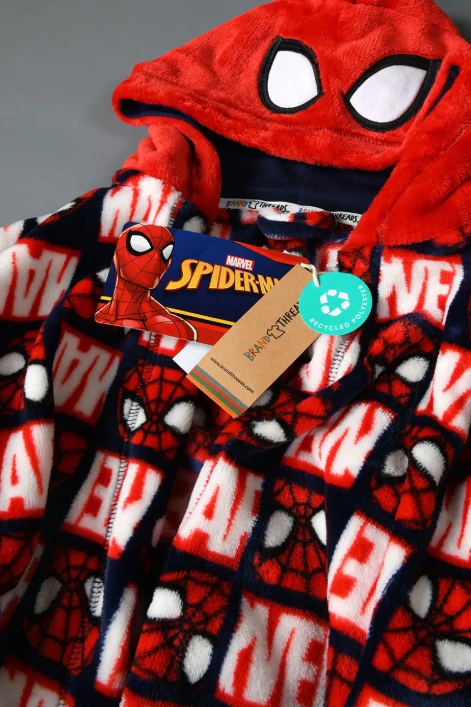 Brand Threads Kids' Spiderman Dressing Gown