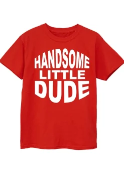 Brands In Handsome Little Dude Kids Red T-Shirt (3-13 Years)