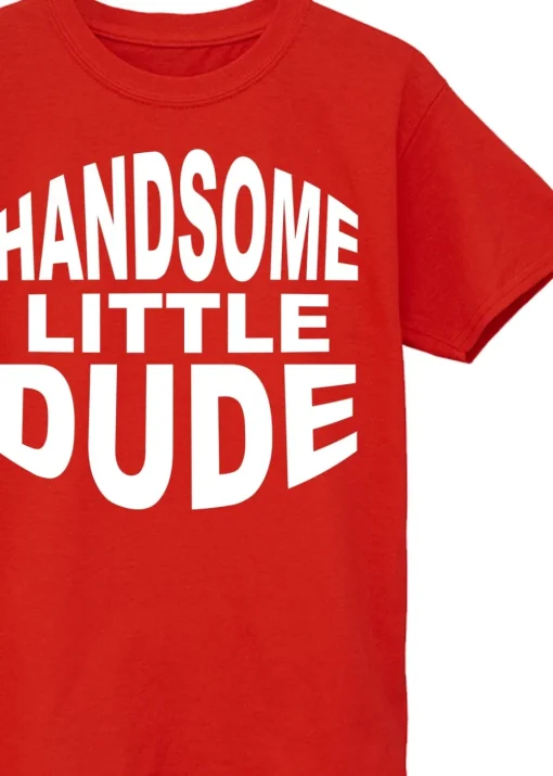 Brands In Handsome Little Dude Kids Red T-Shirt (3-13 Years)