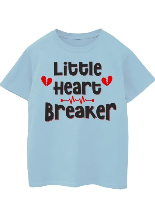 Brands In Little Heart Breaker Kids Baby Blue T-Shirt (3-13 Years)