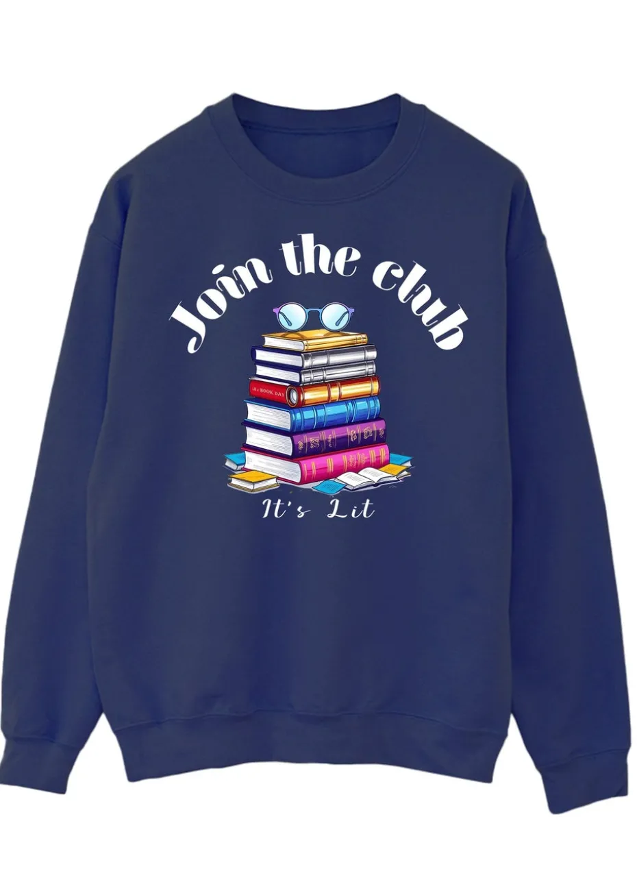 Brands In Navy World Book Day Join The Club Sweatshirt