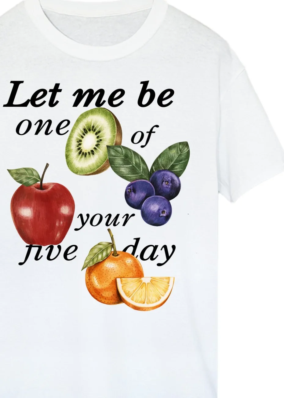 Brands In One Of Your Five A Day White Graphic T-Shirt