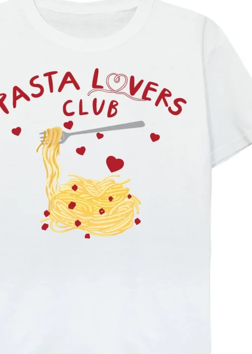 Brands In Pasta Lovers Club Kids White Graphic T-Shirt (3-13 Years)