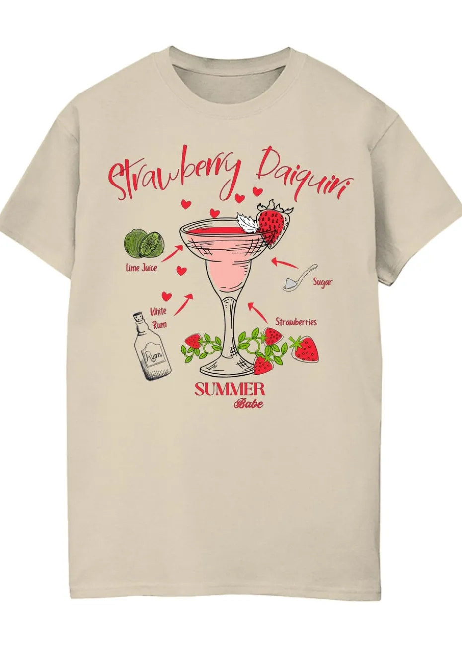 Brands In Strawberry Daiquiri Summer Sand Boyfriend Fit Graphic T-Shirt