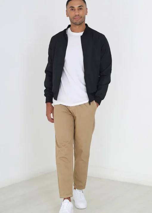 Brave Soul Black Bomber Jacket