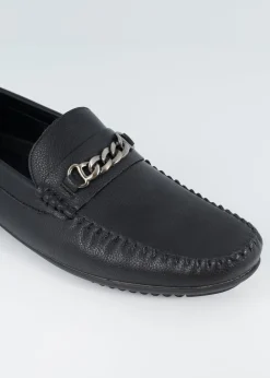 Brave Soul Black PU Loafers
