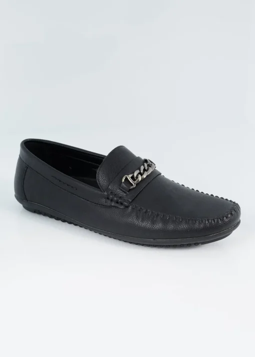 Brave Soul Black PU Loafers