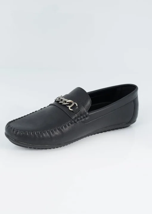 Brave Soul Black PU Loafers