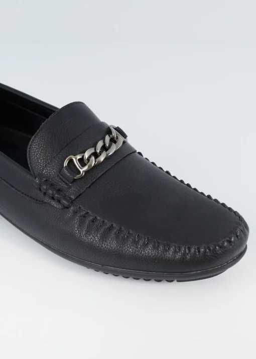 Brave Soul Black PU Loafers