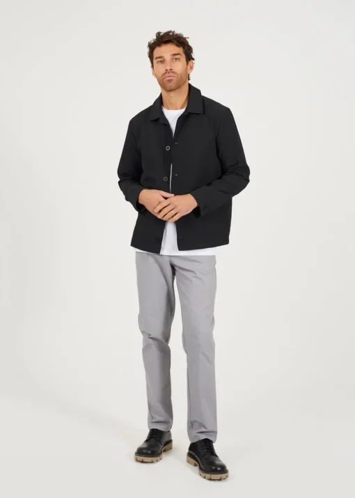 Brave Soul Black Seersucker Shacket