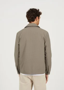 Brave Soul Green Seersucker Shacket