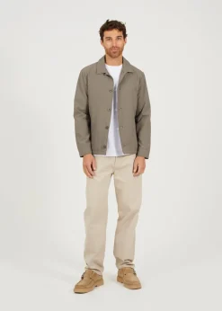 Brave Soul Green Seersucker Shacket