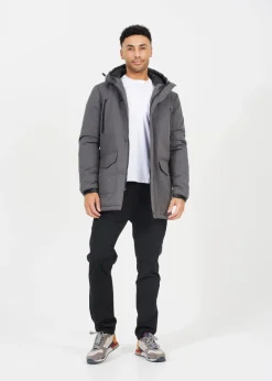 Brave Soul Grey Hooded Parka Jacket
