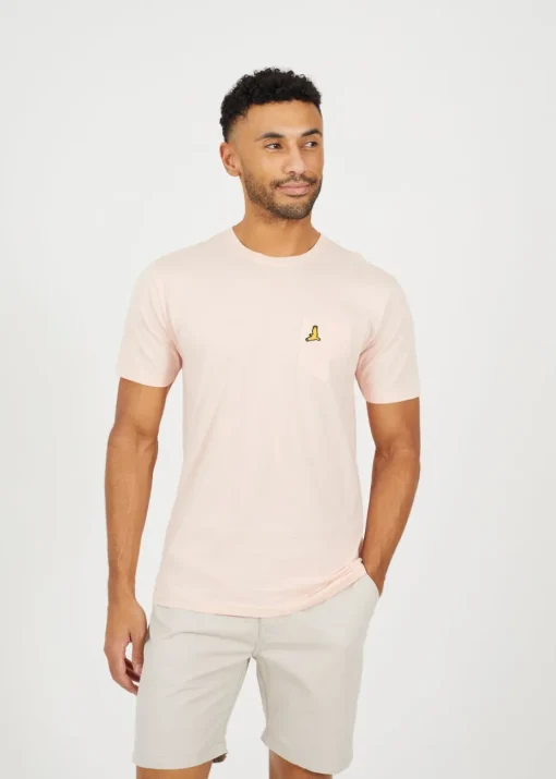 Brave Soul Light Blue 3 Pack Crew Neck T Shirts