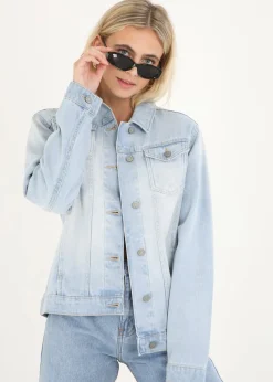 Brave Soul Light Blue Oversized Denim Jacket