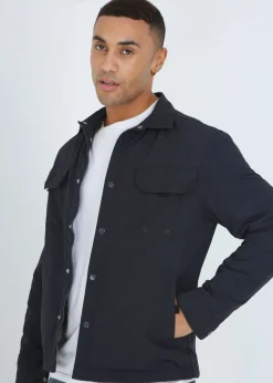 Brave Soul Navy Lightweight Shacket
