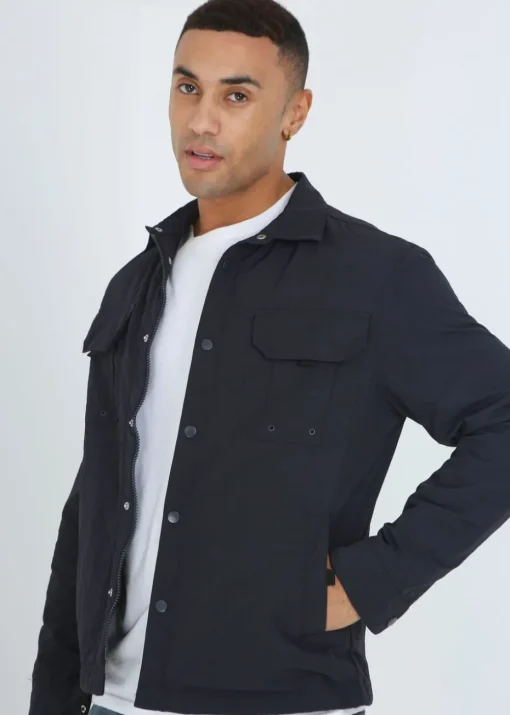 Brave Soul Navy Lightweight Shacket
