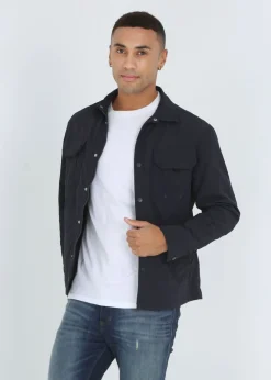 Brave Soul Navy Lightweight Shacket