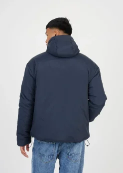 Brave Soul Navy Padded Hooded Jacket