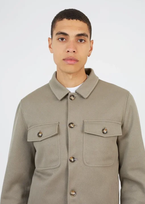 Brave Soul Soft Green Button Through Shacket
