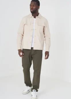 Brave Soul Stone Cotton Seersucker Shacket