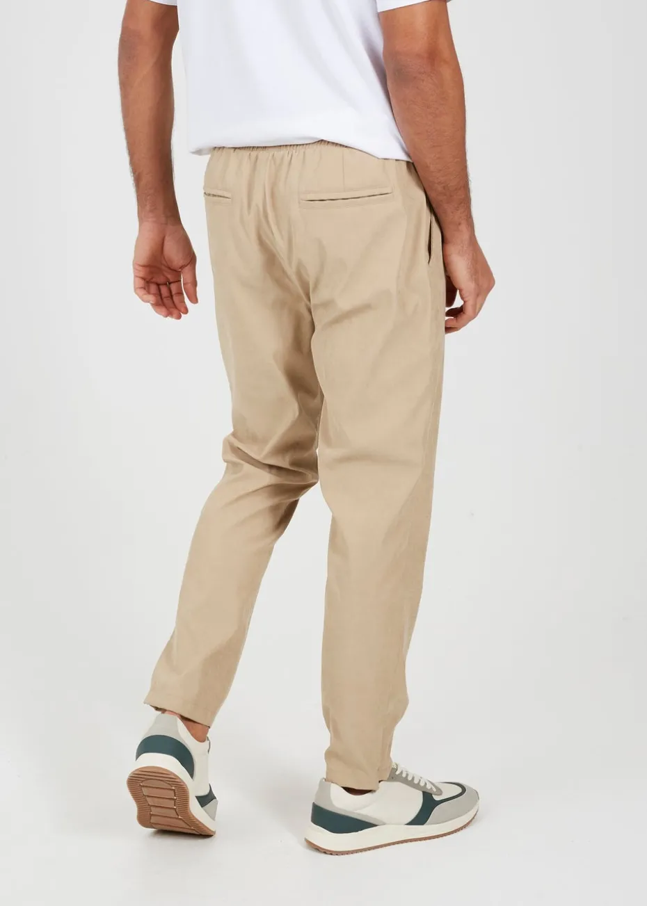 Brave Soul Stone Elasticated Waist Trousers