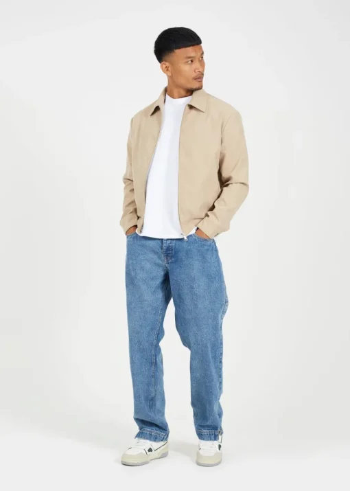 Brave Soul Stone Lightweight Harrington Jacket