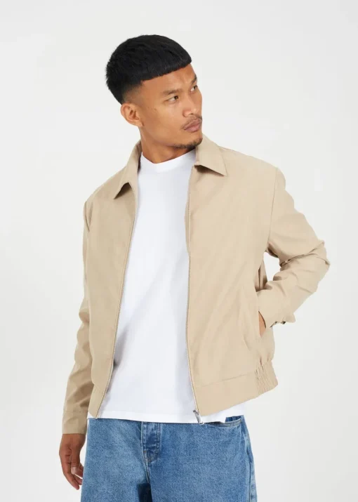 Brave Soul Stone Lightweight Harrington Jacket