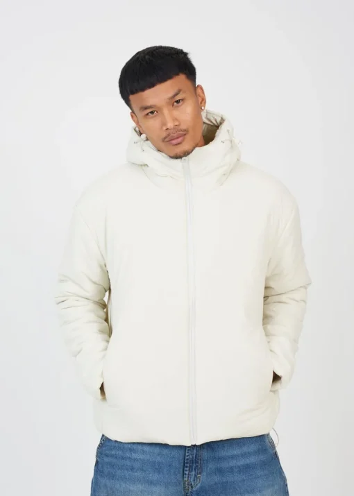 Brave Soul Stone Padded Hooded Jacket