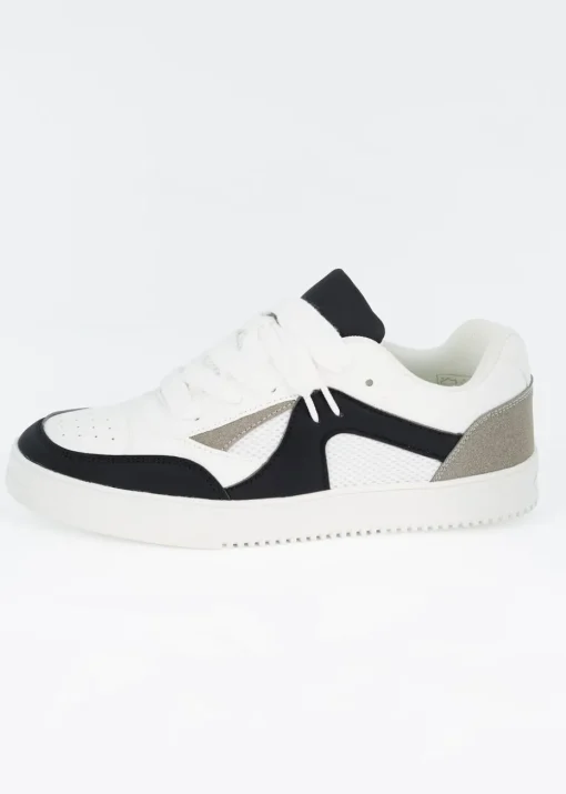 Brave Soul White Faux Leather Trainers