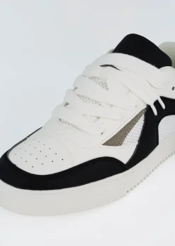 Brave Soul White Faux Leather Trainers