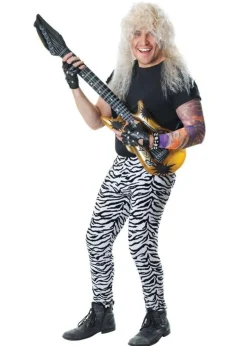 Bristol Novelty White/Black Zebra Print Costume Trousers