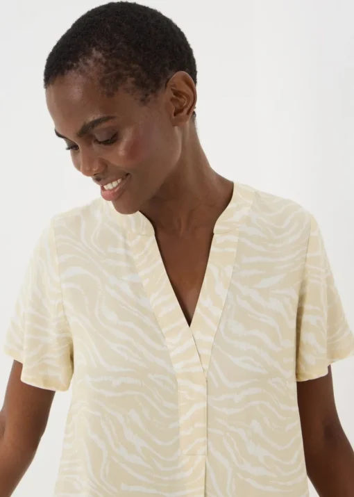 Brown Animal Popover Tunic
