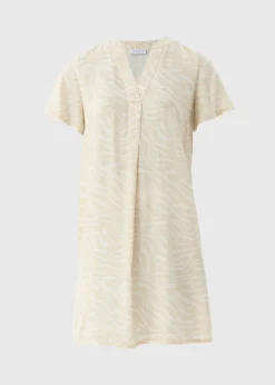 Brown Animal Popover Tunic