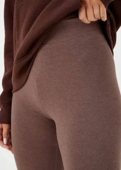 Brown Cotton Leggings