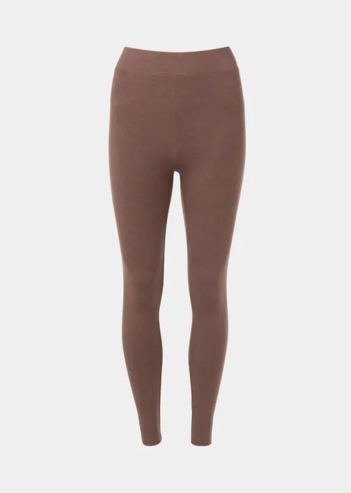 Brown Cotton Leggings