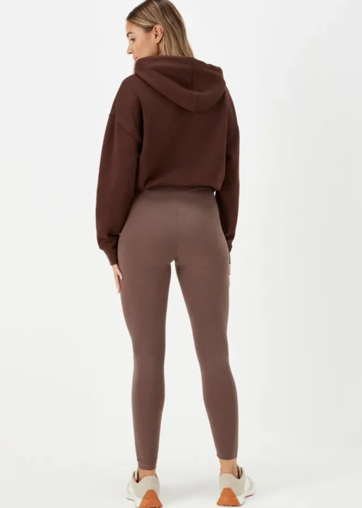 Brown Cotton Leggings