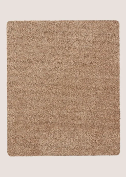 Brown Linen Plain Door Mat (80x95cm)