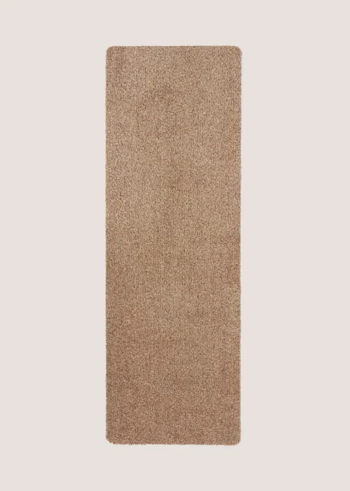Brown Linen Plain Door Mat (50x150cm)