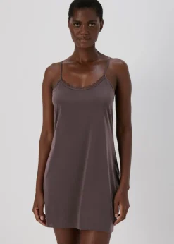 Brown Nude Micro Slip Nightie