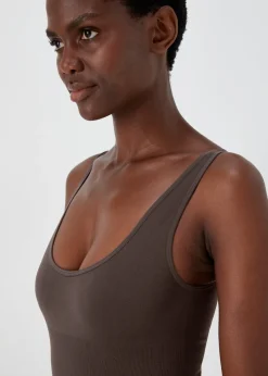 Brown Seamless Smoothing Bodysuit
