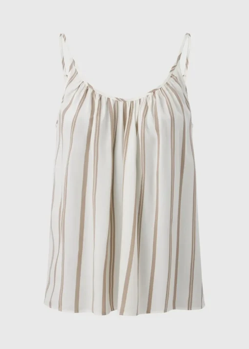 Brown Stripe Cami Top