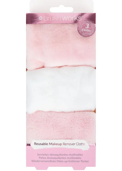 Brushworks Re-usable Makeup Remover Cloth Trio