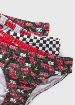 Cars 5 Pack Boys Red Briefs (2-7yrs)