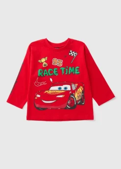 Cars Boys Red Lightning McQueen Long Sleeve Top (1-7yrs)