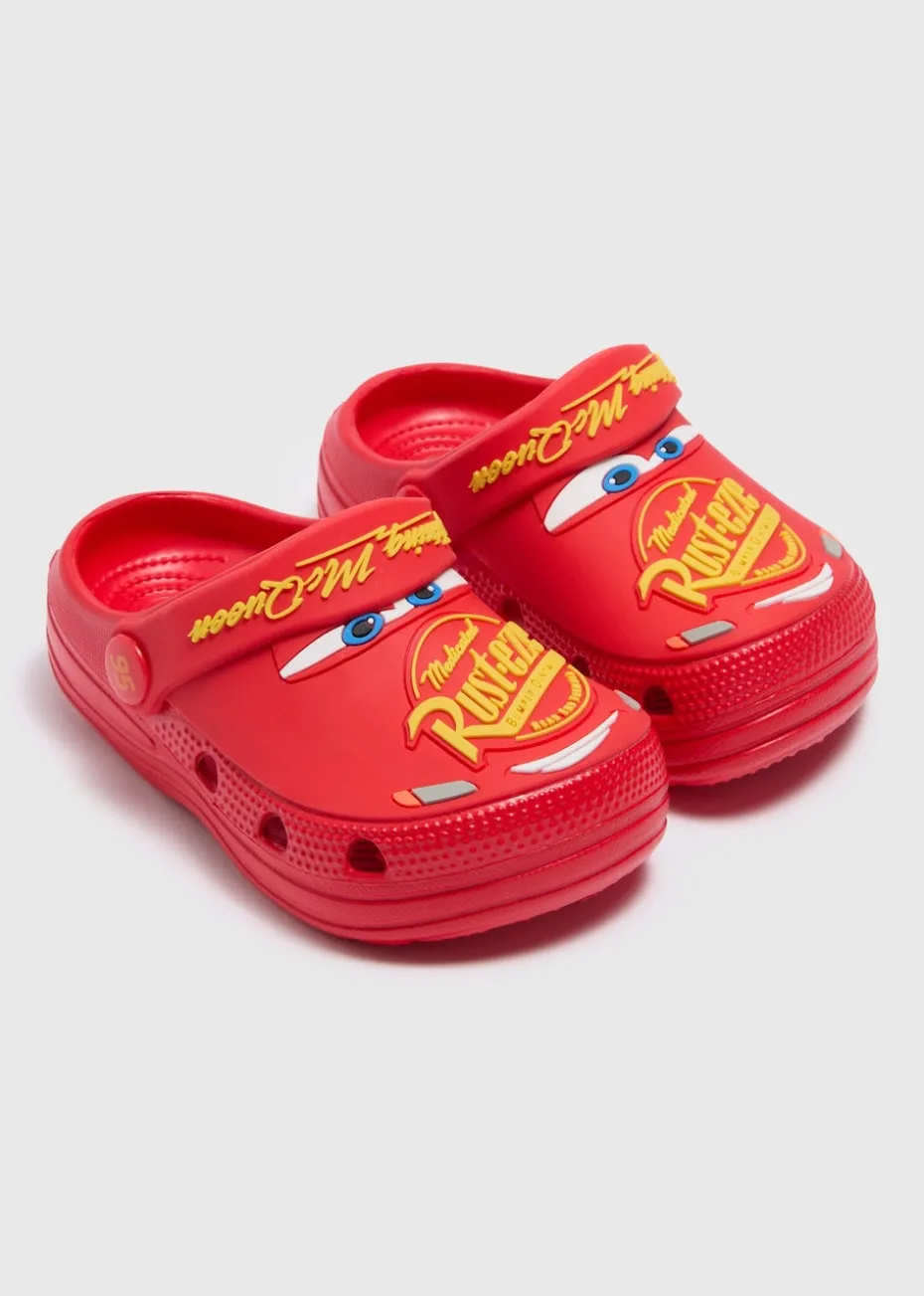 Cars Boys Red Lightning McQueen Clogs (Younger 4/5-Older 12/13)