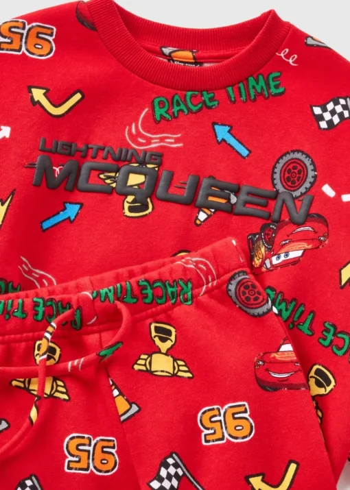 Cars Red Lightning McQueen Sweatshirt & Jogging Bottom Set  (1-7yrs)