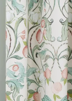 Catherine Lansfield Clarence Floral Lined Eyelet Curtains