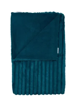 Catherine Lansfield Cosy Ribbed Faux Fur Soft Blanket Throw (130x170 cm)